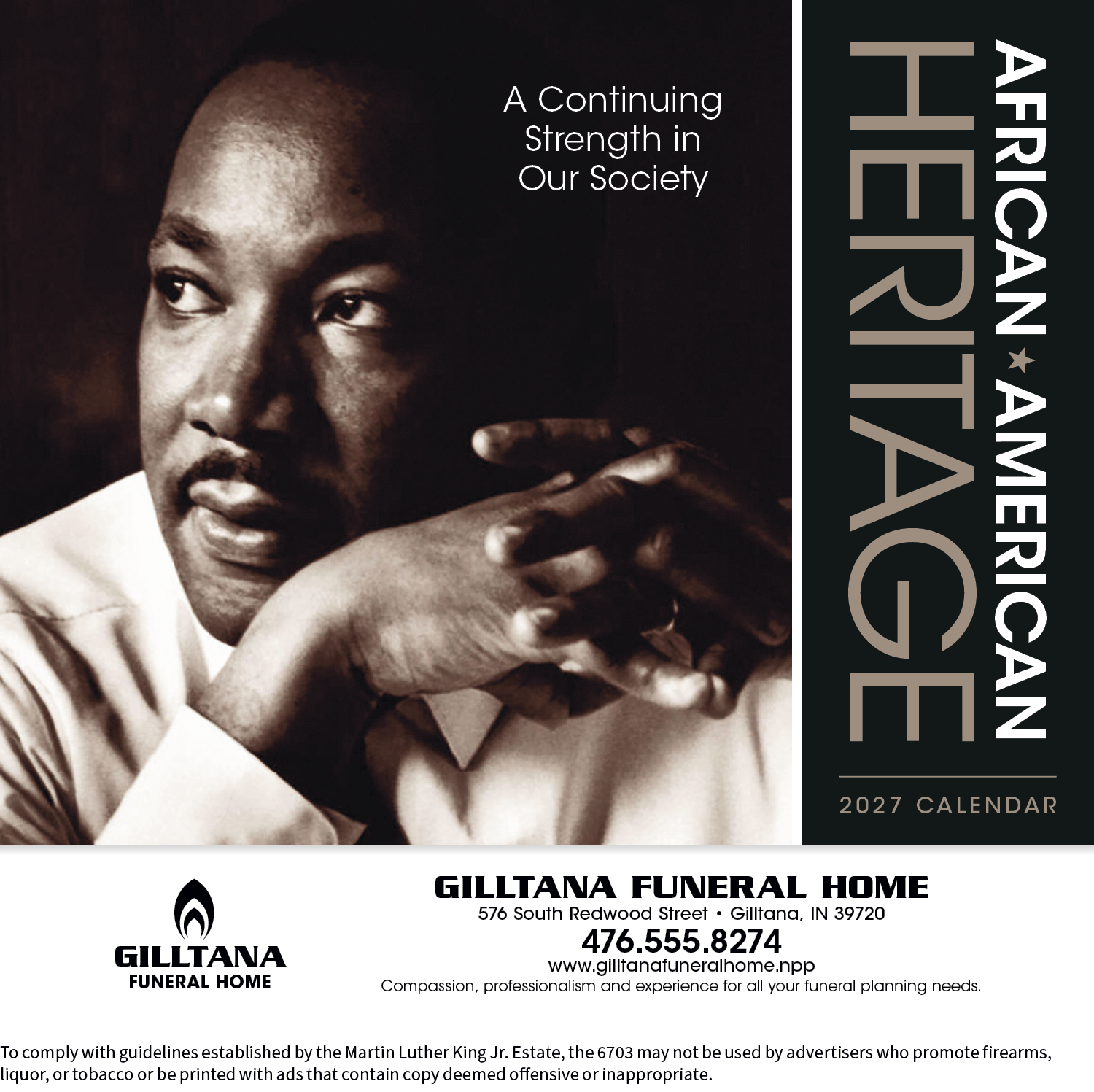 Triumph® Calendars African-American Heritage: Dr. Martin Luther King, Jr. Calendar